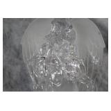 Crystal Angel Figurine with Frosted Finish