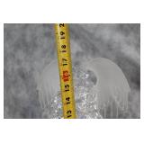 Crystal Angel Figurine with Frosted Finish