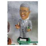 Collection of 6 Assorted Bobbleheads including Derek Jeter and Timberwolves Players