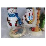 Festive Christmas Decor Set with Pfaltzgraff Santa Plate and Mug