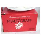Festive Christmas Decor Set with Pfaltzgraff Santa Plate and Mug