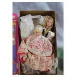 Collection of Vintage Barbie Dolls with Accessories and Jigsaw Puzzle