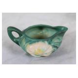 Set of 9 Roseville Pottery Pieces with Floral Design