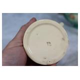 Set of 9 Roseville Pottery Pieces with Floral Design