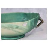 Set of 9 Roseville Pottery Pieces with Floral Design