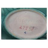 Set of 9 Roseville Pottery Pieces with Floral Design