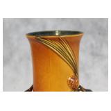 Set of 9 Roseville Pottery Pieces with Floral Design