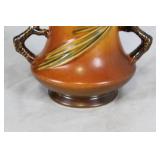 Set of 9 Roseville Pottery Pieces with Floral Design