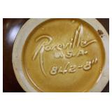 Set of 9 Roseville Pottery Pieces with Floral Design