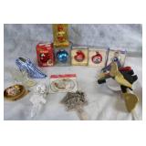 Assorted Holiday and Decorative Ornaments Collection