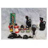 Collection of Vintage Figurines, Lighters, and Crayons
