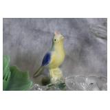 Vintage Glassware Collection with Green Lotus Bowls, Pink Plates, and More