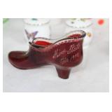 Vintage Glassware and Porcelain Collection with Pitcher