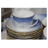 Royal Copenhagen Blue Fluted Seagull Dinnerware Set