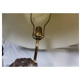 Pair of Porcelain Figurine Table Lamps with Boy and Girl Design