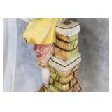 Pair of Porcelain Figurine Table Lamps with Boy and Girl Design