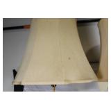 Pair of Porcelain Figurine Table Lamps with Boy and Girl Design