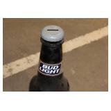 Bud Light Beer Bottle-Shaped Coin Bank