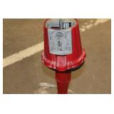 Antique Cast Iron Street Post Coin Operated Gum Ball Machine