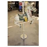 Vintage Carousel Horse Decorative Stand