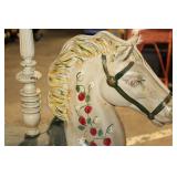 Vintage Carousel Horse Decorative Stand