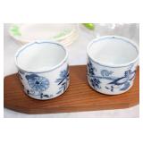 Vintage Kitchenware Collection with Plates, Pitchers, and Lidded Containers