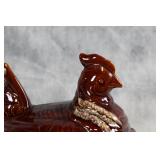 HP Co USA Vintage Ceramic Hen Covered Dish