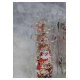 Set of 15 Coca-Cola Christmas Glasses with Santa and Holiday Designs