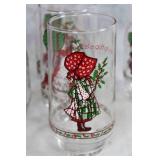 Set of 15 Coca-Cola Christmas Glasses with Santa and Holiday Designs