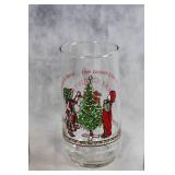 Set of 15 Coca-Cola Christmas Glasses with Santa and Holiday Designs