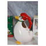 Holiday Figurine Collection with Penguin, Snowman, and Duck
