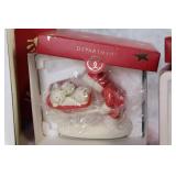 Holiday Figurine Collection with Penguin, Snowman, and Duck