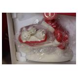 Holiday Figurine Collection with Penguin, Snowman, and Duck