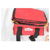 Vintage Collectibles Including Marlboro Bag, Playing Cards, and Assorted Items