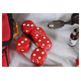 Vintage Collectibles Including Marlboro Bag, Playing Cards, and Assorted Items