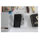 Vintage Collectibles Including Marlboro Bag, Playing Cards, and Assorted Items