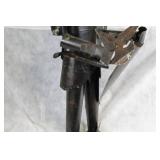 Metal Armor Knight Statue with Shield and Axe