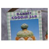 Charming Rabbit Cookie Jar with Carrot Design
