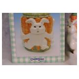 Charming Rabbit Cookie Jar with Carrot Design