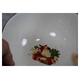 Set of Christmas Themed Dinnerware and Decor with Reindeer Ornament