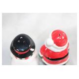 Set of Christmas Themed Dinnerware and Decor with Reindeer Ornament