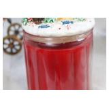 Set of Christmas Themed Dinnerware and Decor with Reindeer Ornament