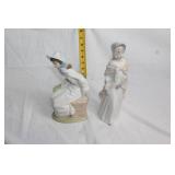 Set of 2 Porcelain Figurines with Traditional Attire