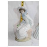 Set of 2 Porcelain Figurines with Traditional Attire