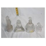 Set of 4 Crystal Figurines with Angelic Designs