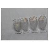 Set of 4 Vintage Cambridge Mt. Vernon Cordial Glasses