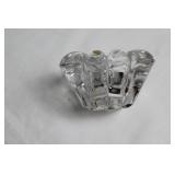 Set of 3 Heisey Crystolite Single Lite Candleholders