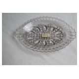 Set of 4 Vintage Glass Serving Plates