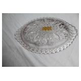 Set of 4 Vintage Glass Serving Plates