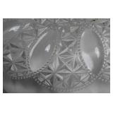 Set of 4 Vintage Glass Serving Plates